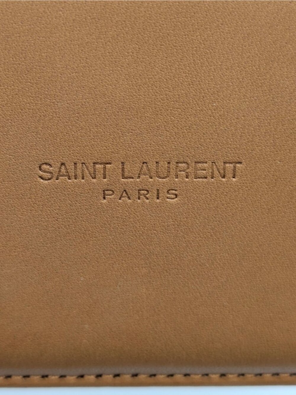 Saint Laurent Canvas Calfskin Mini Gaby Vanity Case Desert Dust Brick 834213 - Picture 9 of 15